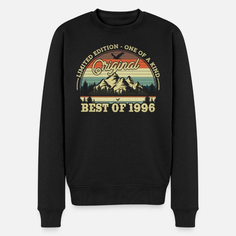 Anniversaire millésime '96 - Pull Premium bio Homme - noir