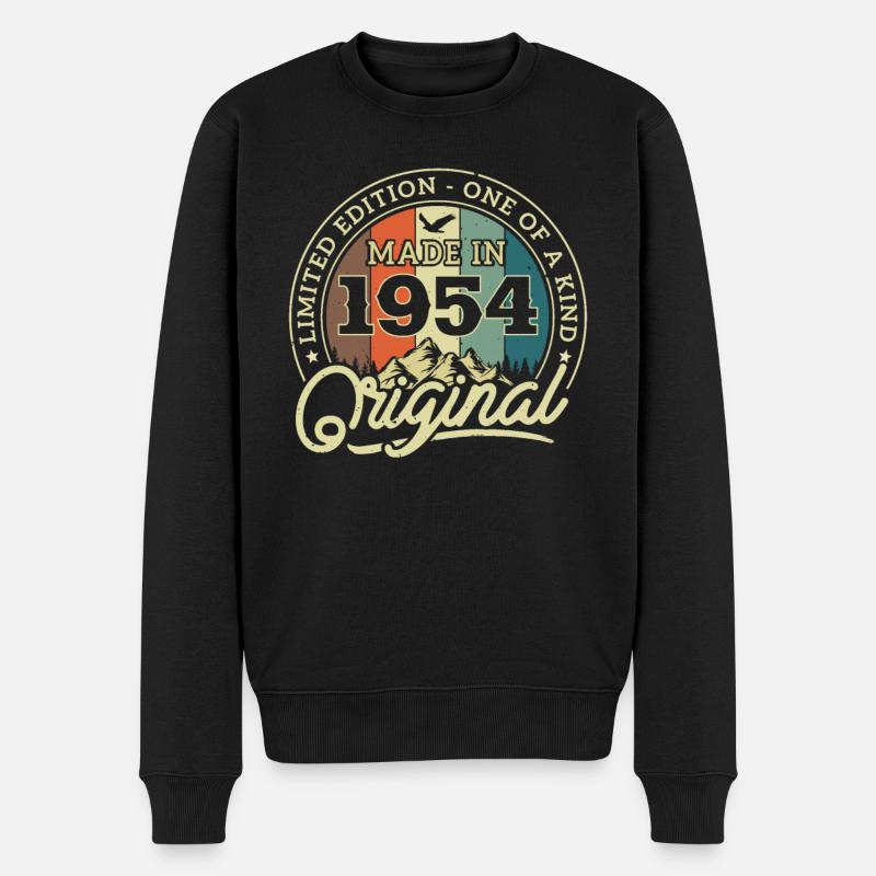 1954 Classique de l’anniversaire - Pull Premium bio Homme - noir