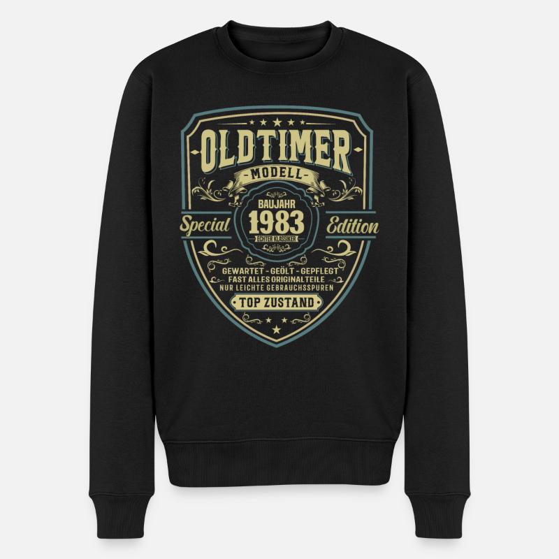 Legendäres Geburtsjahr 1983 - Männer Premium Bio Pullover - Schwarz