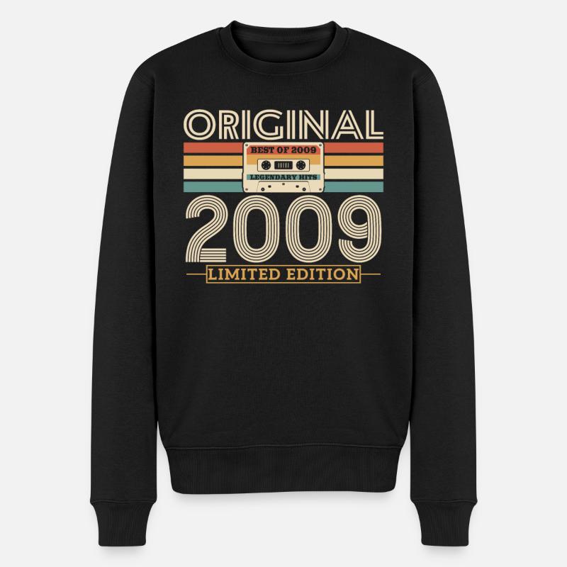 Legendär seit 2009 - Männer Premium Bio Pullover - Schwarz