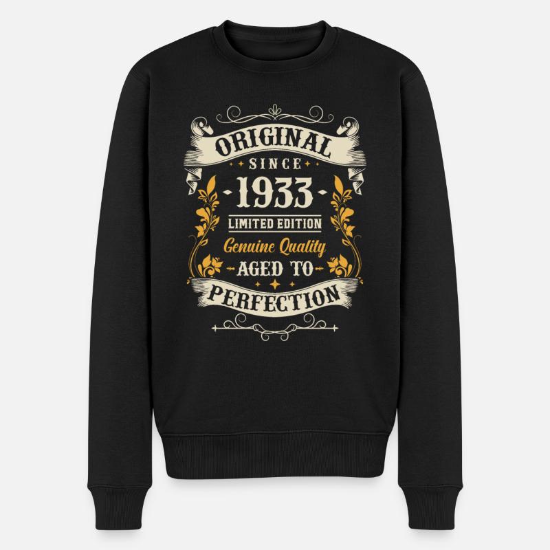 Année de naissance légendaire 1933 - Pull Premium bio Homme - noir