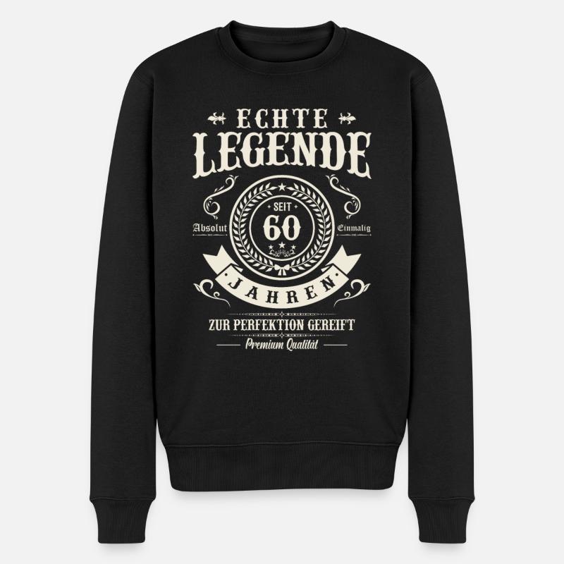 Legenden der 60er - Männer Premium Bio Pullover - Schwarz