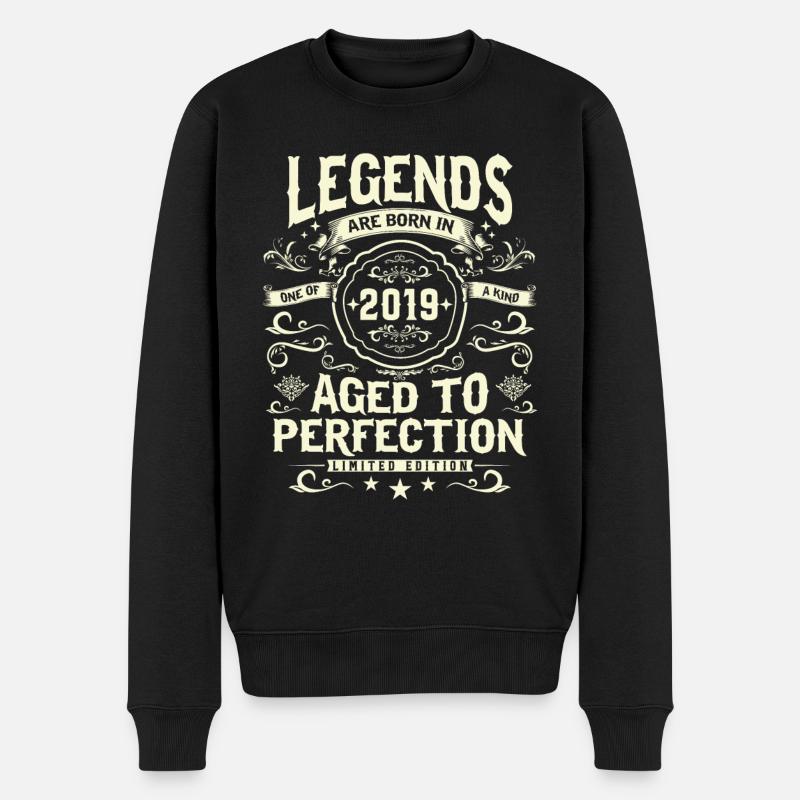 Look d’anniversaire légendaire 2019 - Pull Premium bio Homme - noir