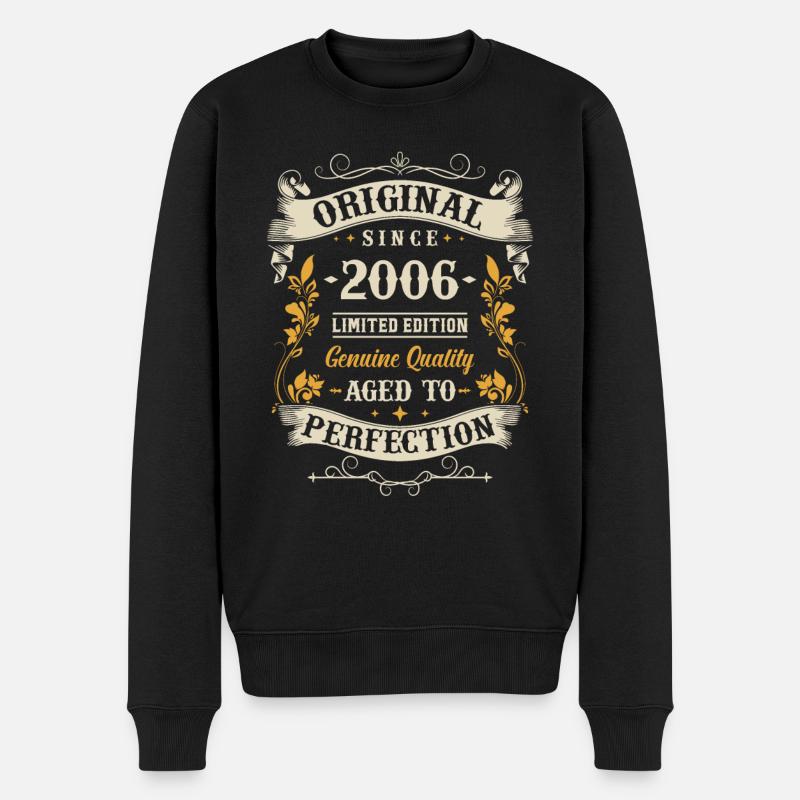 Legendärer Geburtsjahrgang 2006 - Männer Premium Bio Pullover - Schwarz
