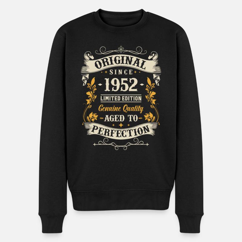Anniversaire légendaire Année '52 - Pull Premium bio Homme - noir