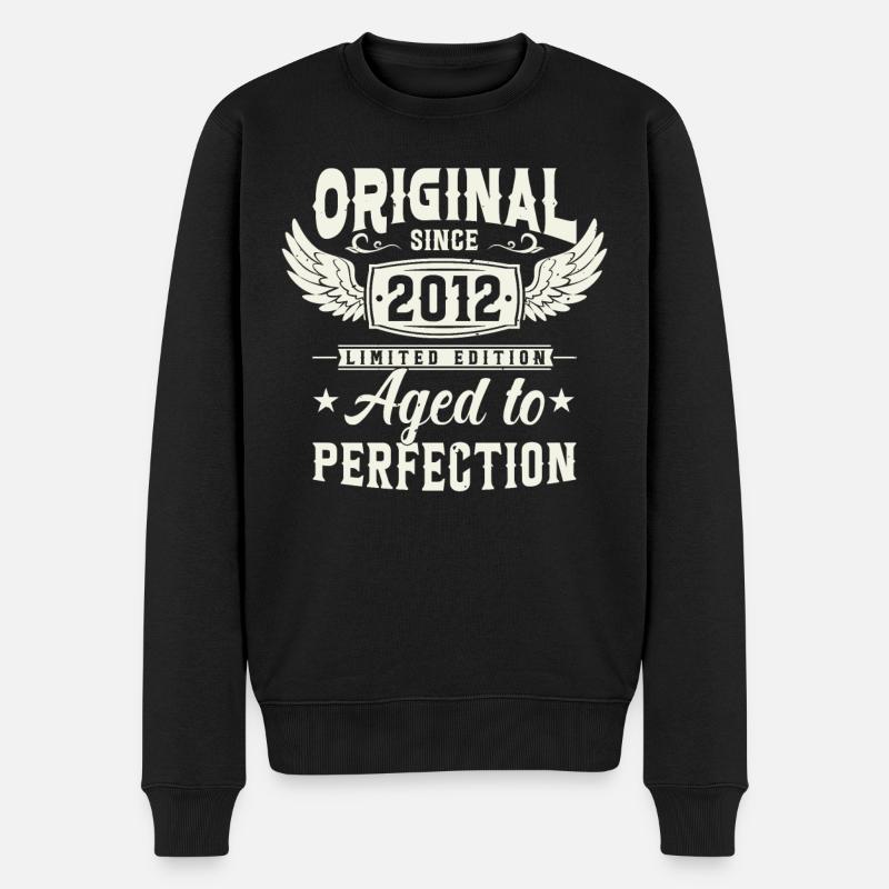 Millésime 2012 Anniversaire Joie - Pull Premium bio Homme - noir