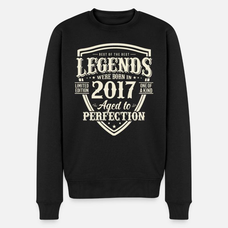 Cadeau d’anniversaire légendaire 2017 - Pull Premium bio Homme - noir