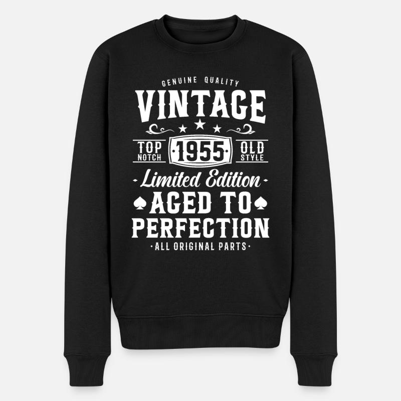 1955 Surprise d’anniversaire - Pull Premium bio Homme - noir