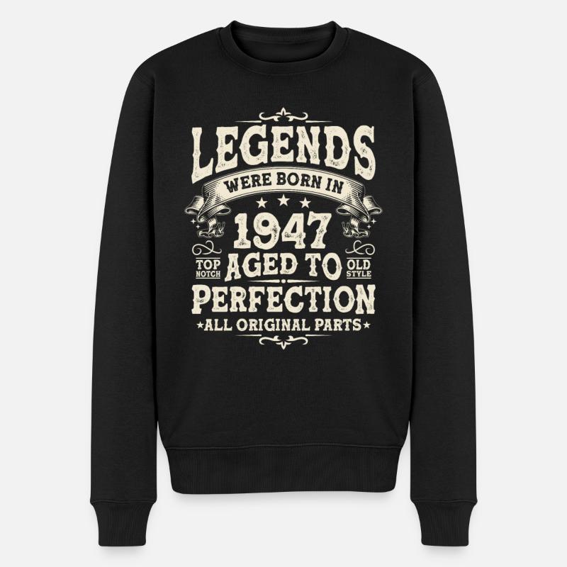Légende de l’anniversaire '47 - Pull Premium bio Homme - noir