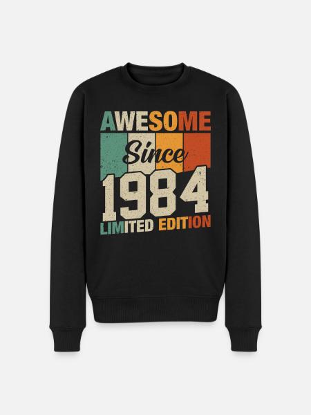 Legendary since 1984 - Men's Premium Organic Jumper - black
