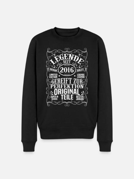 Legenden 2016 - Männer Premium Bio Pullover - Schwarz