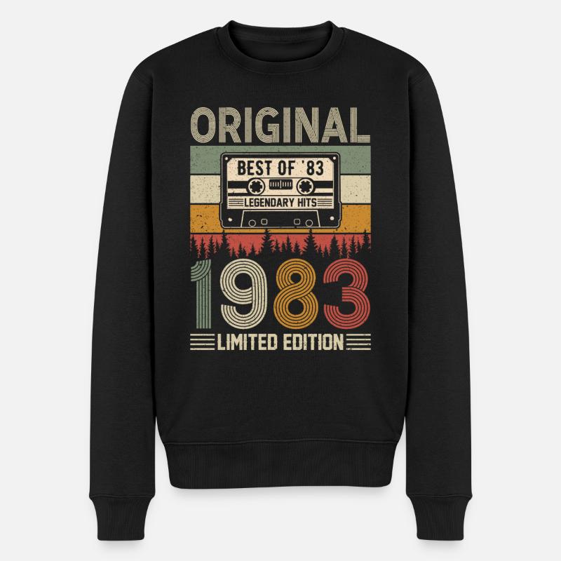 Millésime 1983 - Pull Premium bio Homme - noir