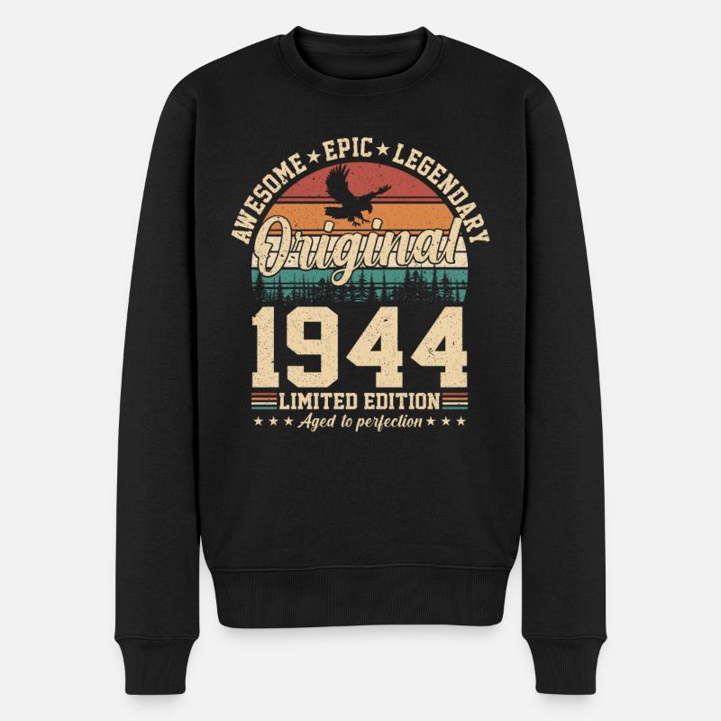 Chemise d’anniversaire 1944 - Pull Premium bio Homme - noir