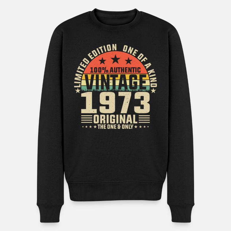 Chemise d’anniversaire 1973 - Pull Premium bio Homme - noir