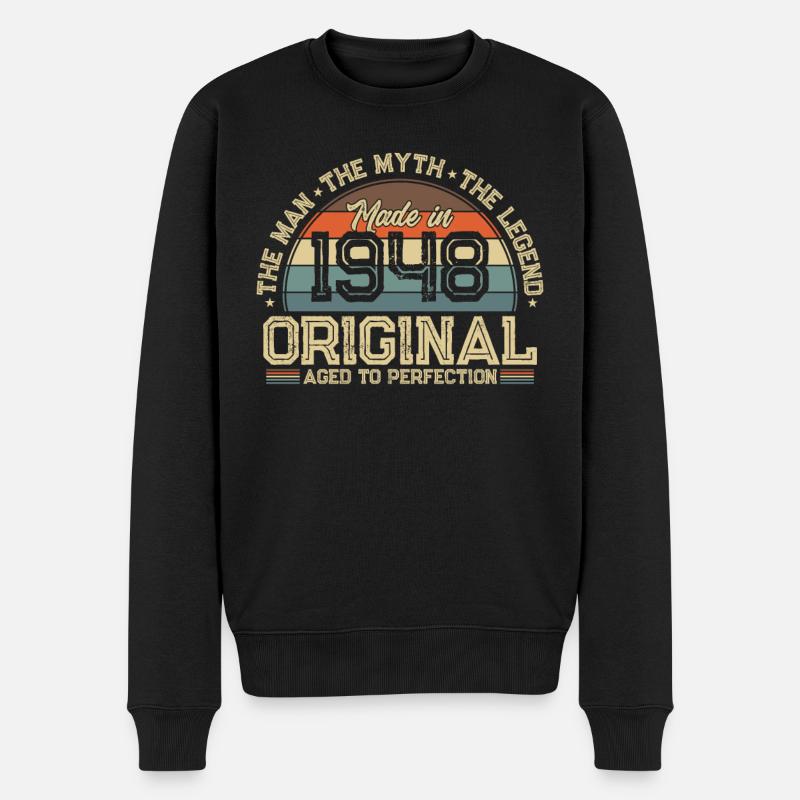 1948 Anniversaire - Pull Premium bio Homme - noir