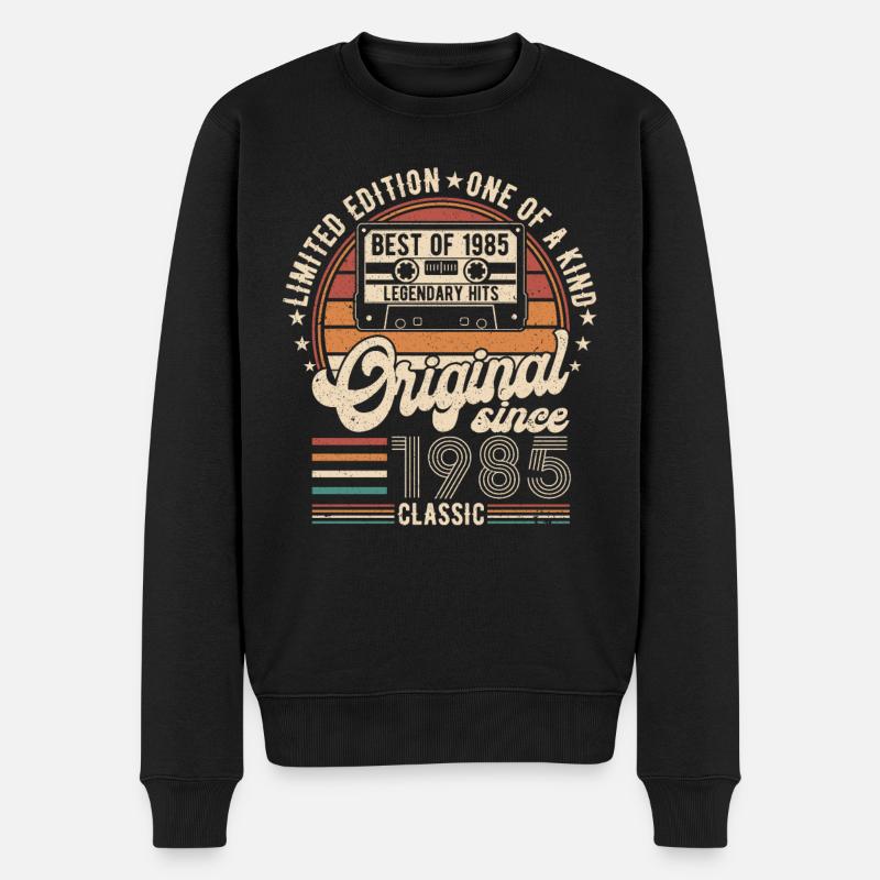 Millésime 1985 - Pull Premium bio Homme - noir