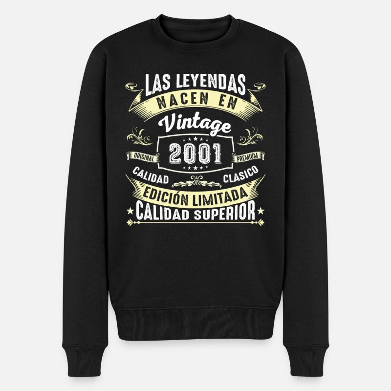 23ème Anniversaire Millésime 2001 - Pull Premium bio Homme - noir