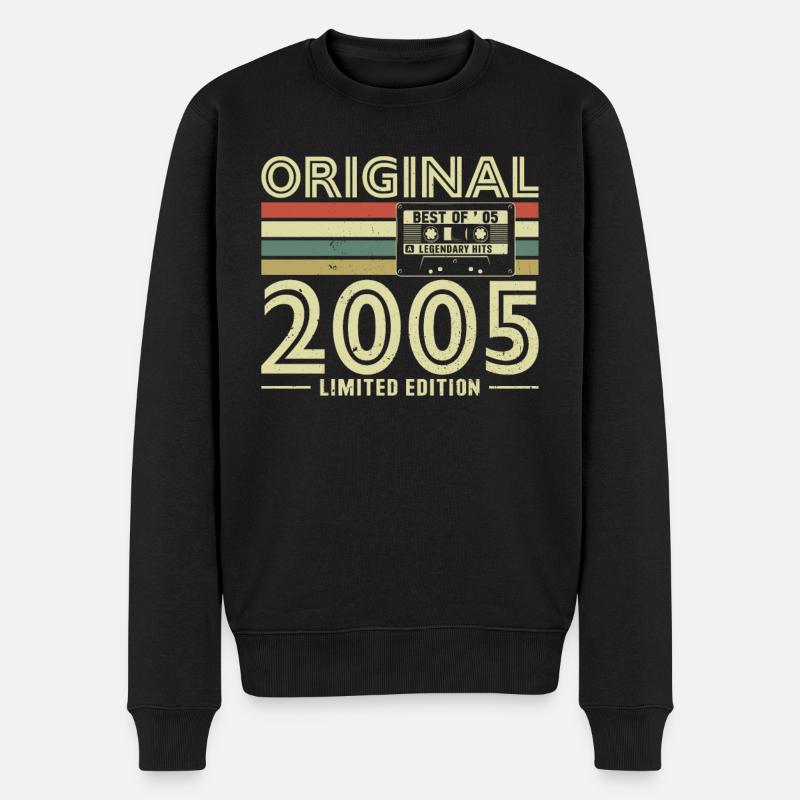 Légendaire 18e anniversaire 2005 - Pull Premium bio Homme - noir