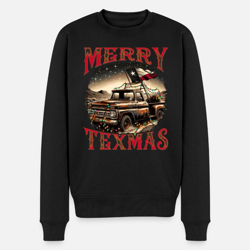 Merry Texmas – Camionnette - Pull Premium bio Homme - noir