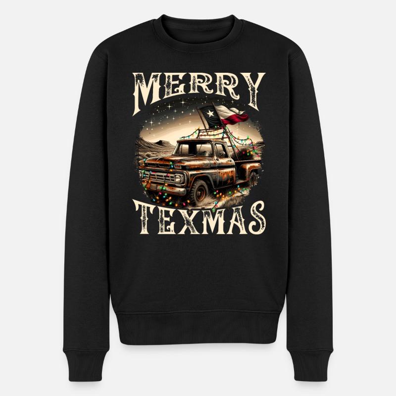 Merry Texmas – Camionnette - Pull Premium bio Homme - noir