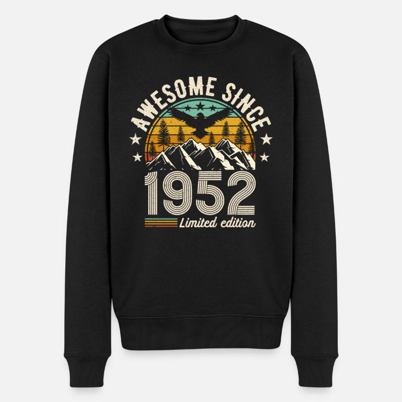 Légendaire 72e anniversaire 1952 - Pull Premium bio Homme - noir