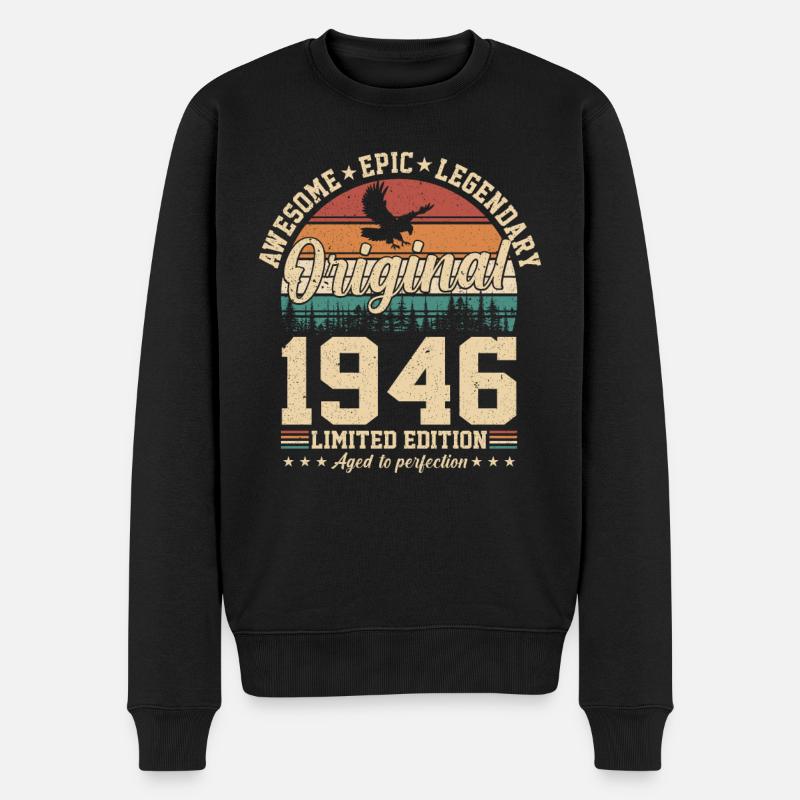 Millésime 1946 Légende - Pull Premium bio Homme - noir