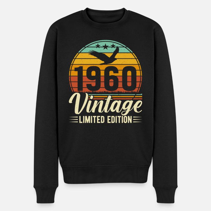 Anniversaire des années 1960 - Pull Premium bio Homme - noir