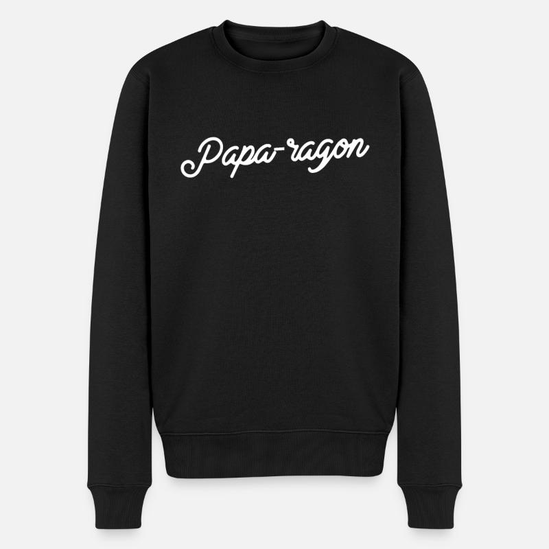 Papa-ragon Bliss - Pull Premium bio Homme - noir