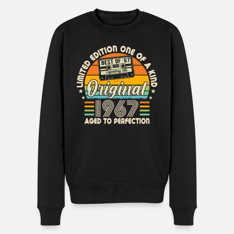 Legendäre Geburt 1967 - Männer Premium Bio Pullover - Schwarz