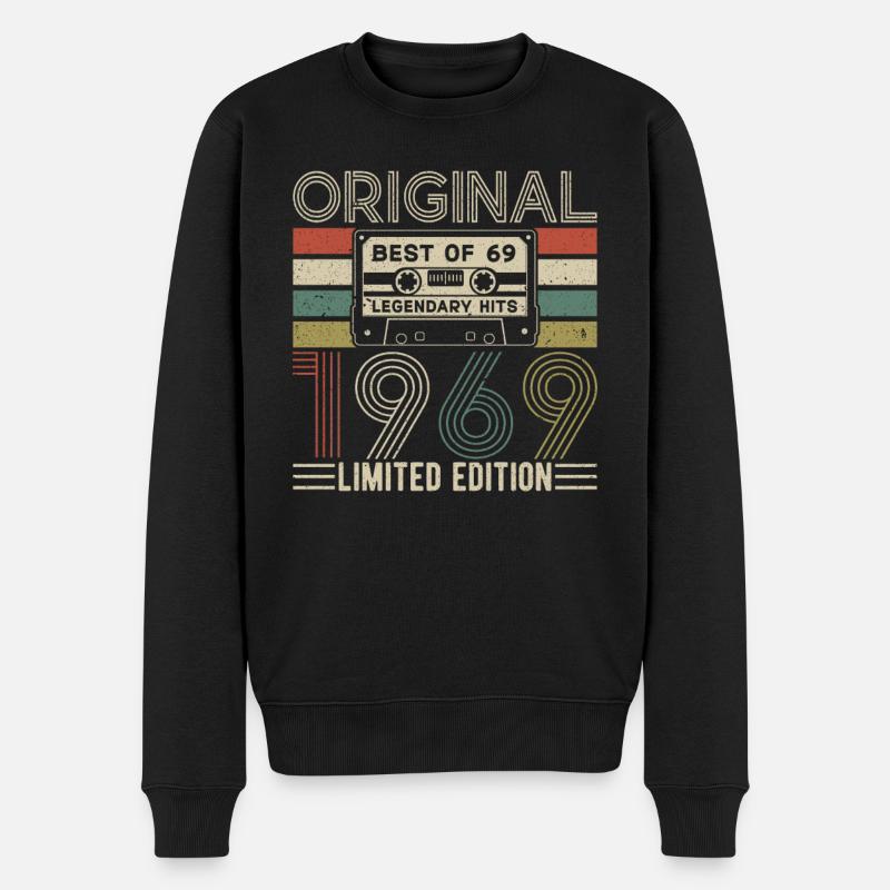 Légendes nées 1969 - Pull Premium bio Homme - noir