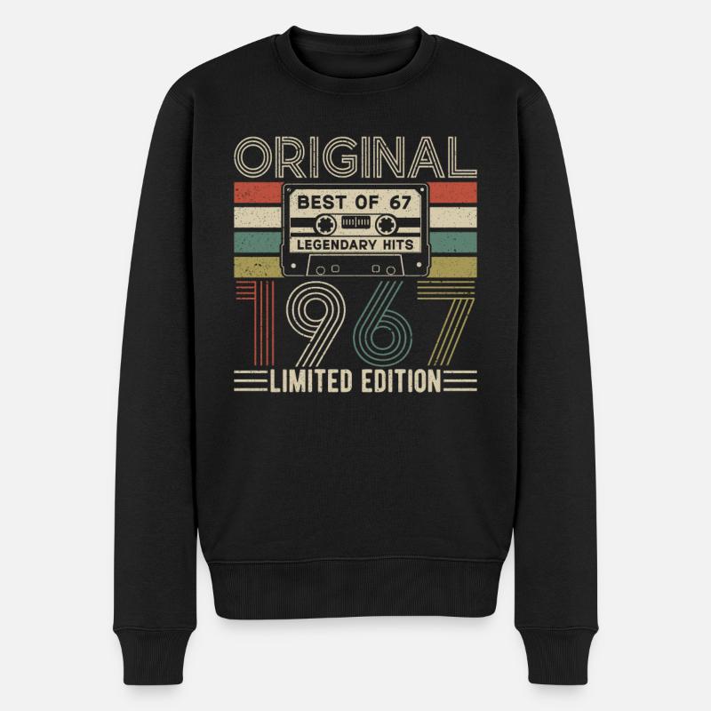 Légendes nées '67 - Pull Premium bio Homme - noir