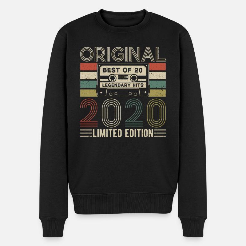Legendärer Jahrgang 2020 - Männer Premium Bio Pullover - Schwarz