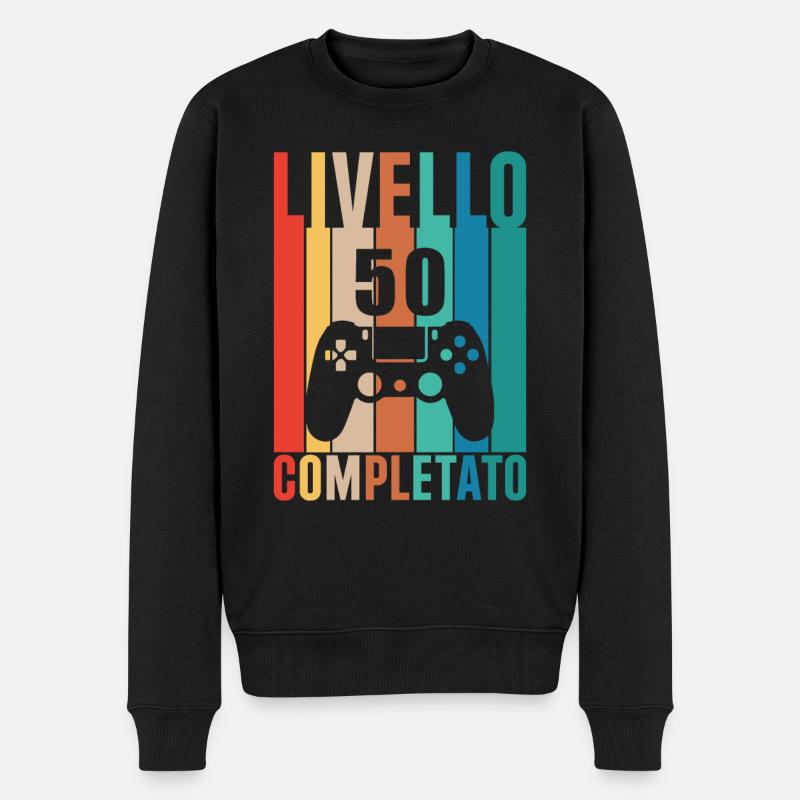 Niveau 50 - Pull Premium bio Homme - noir