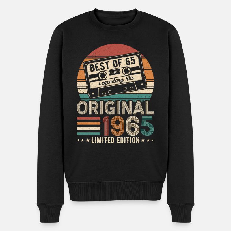 Millésime 1965 - Légendes nées - Pull Premium bio Homme - noir