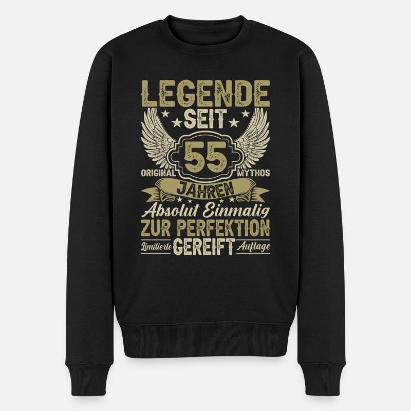 Legende seit 55 Jahren - Männer Premium Bio Pullover - Schwarz