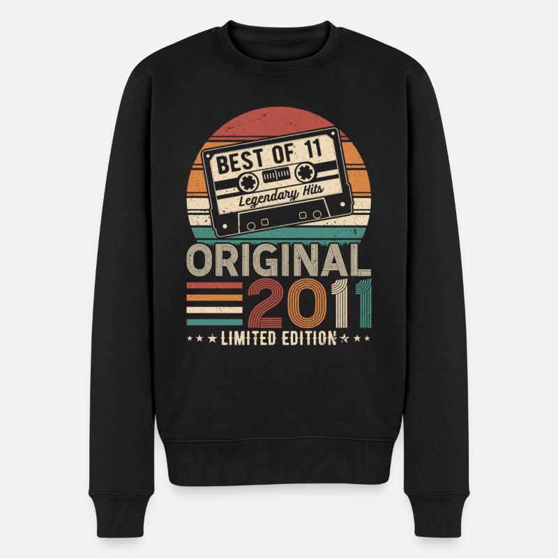 Goldenes Jubiläum 2011 - Männer Premium Bio Pullover - Schwarz