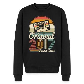 2017 - 2017 vintage - Fantastic since 2017 - Men's Premium Organic Jumper - black - Front - Nico (187cm)