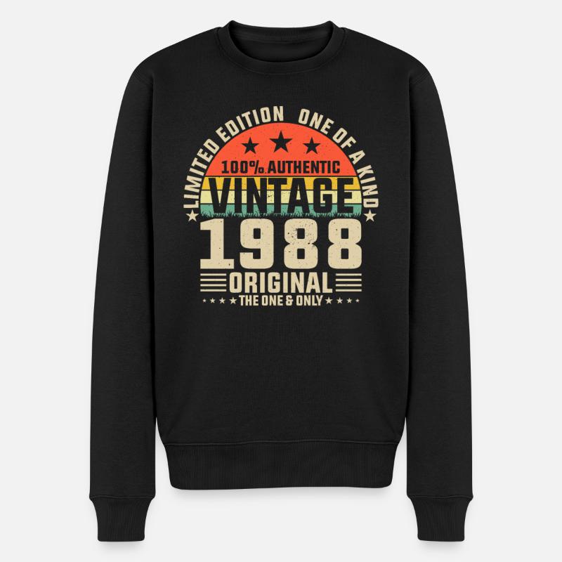 1988 - Pull Premium bio Homme - noir