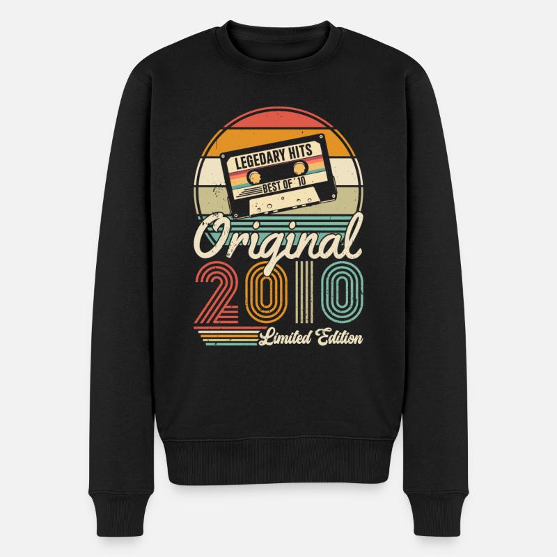 Großartig seit 2010 - Männer Premium Bio Pullover - Schwarz
