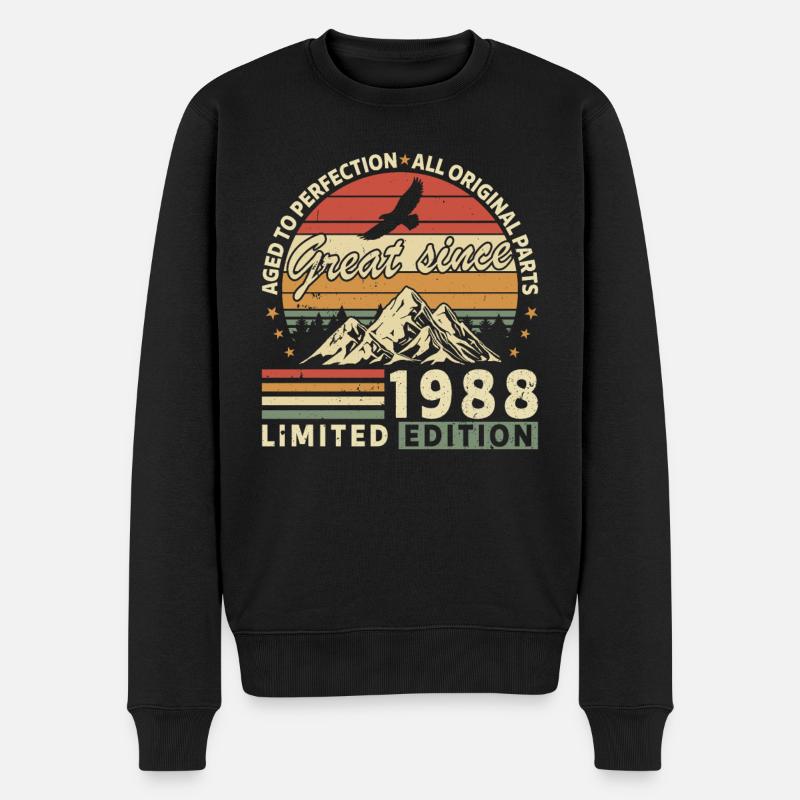 Millésime 1988 Légendes - Pull Premium bio Homme - noir