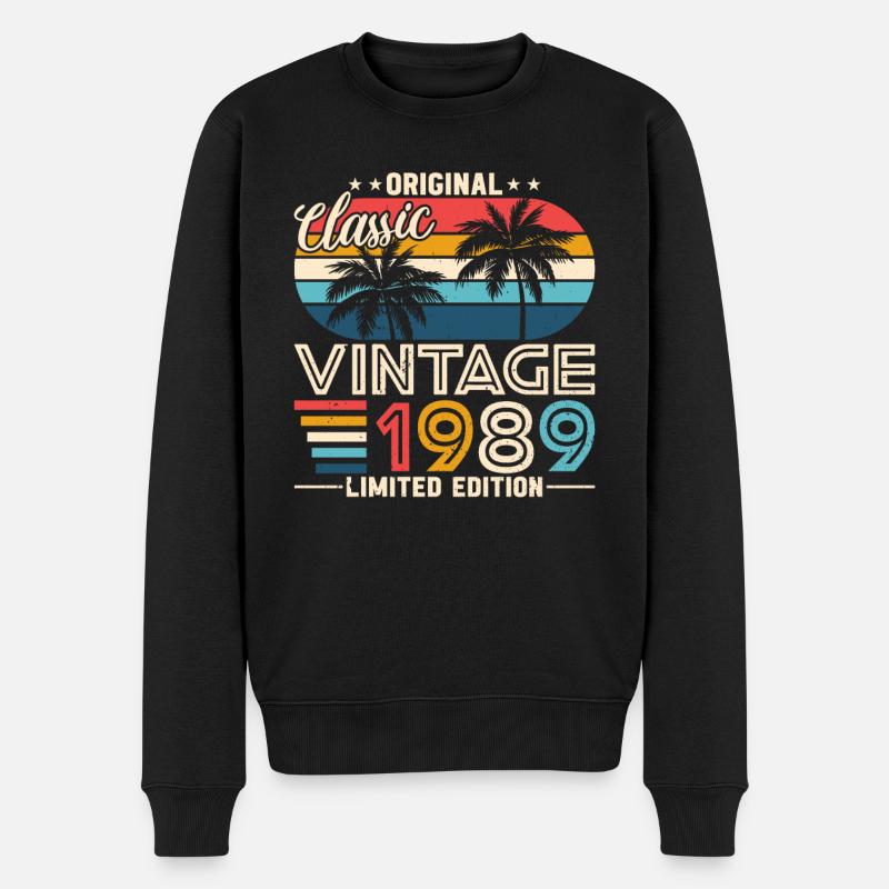 Millésime 1989 Légendes - Pull Premium bio Homme - noir
