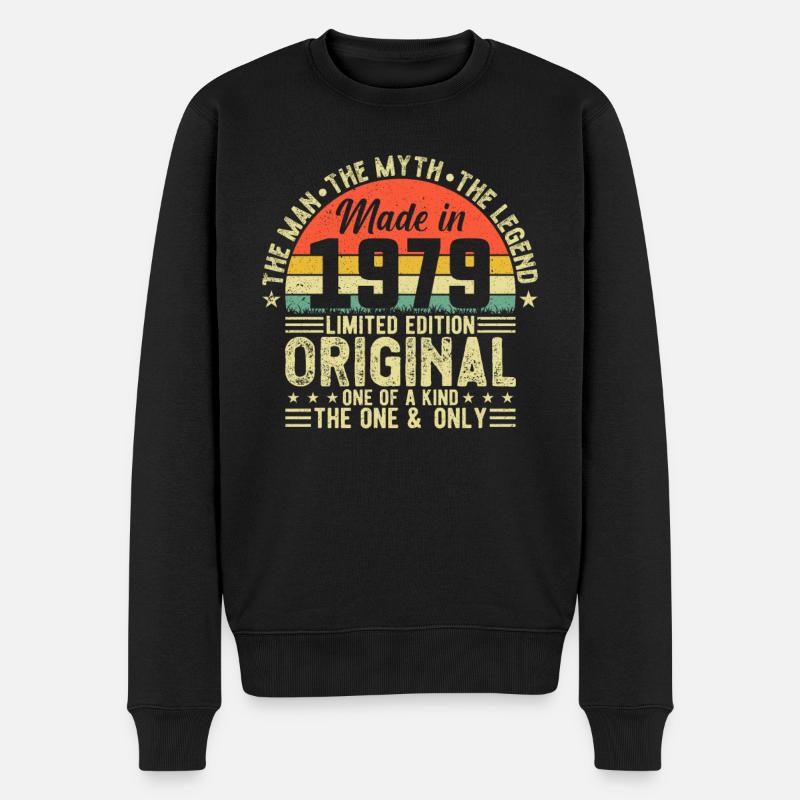 Millésime 1979 Légendes - Pull Premium bio Homme - noir