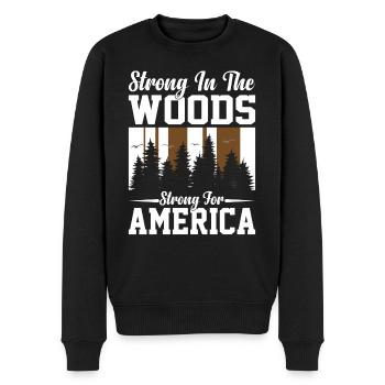 Wood Lover Wood Cutter Lumberjack Apparel - Männer Premium Bio Pullover - Schwarz - Vorne - Nico (187cm)