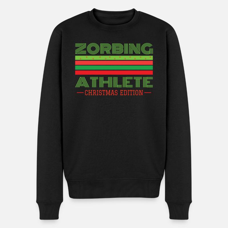 Zorbing Athlete - Männer Premium Bio Pullover - Schwarz
