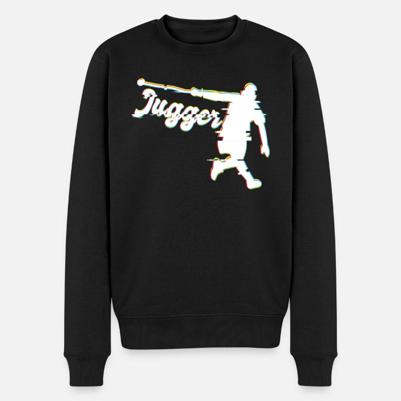 Glitched Funny Jugger - Pull Premium bio Homme - noir