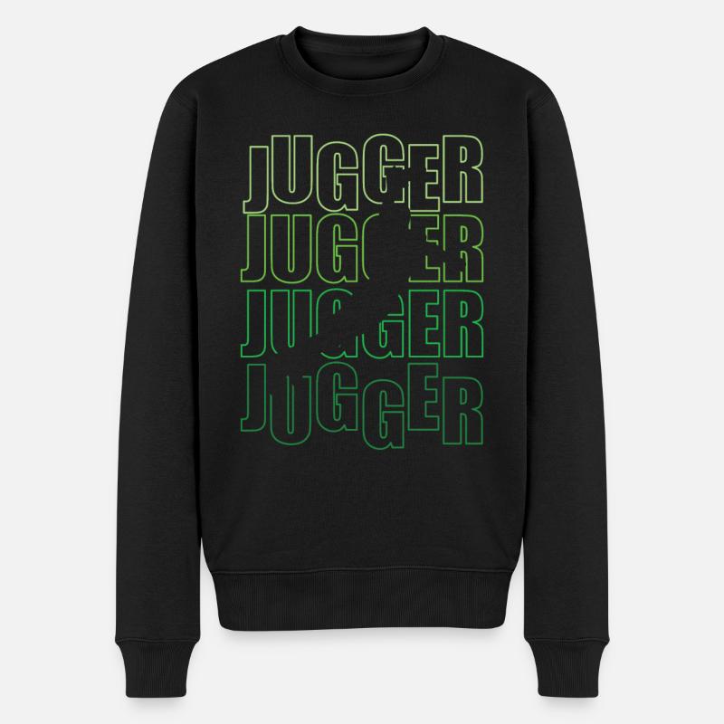 Funny Sport Jugger - Männer Premium Bio Pullover - Schwarz