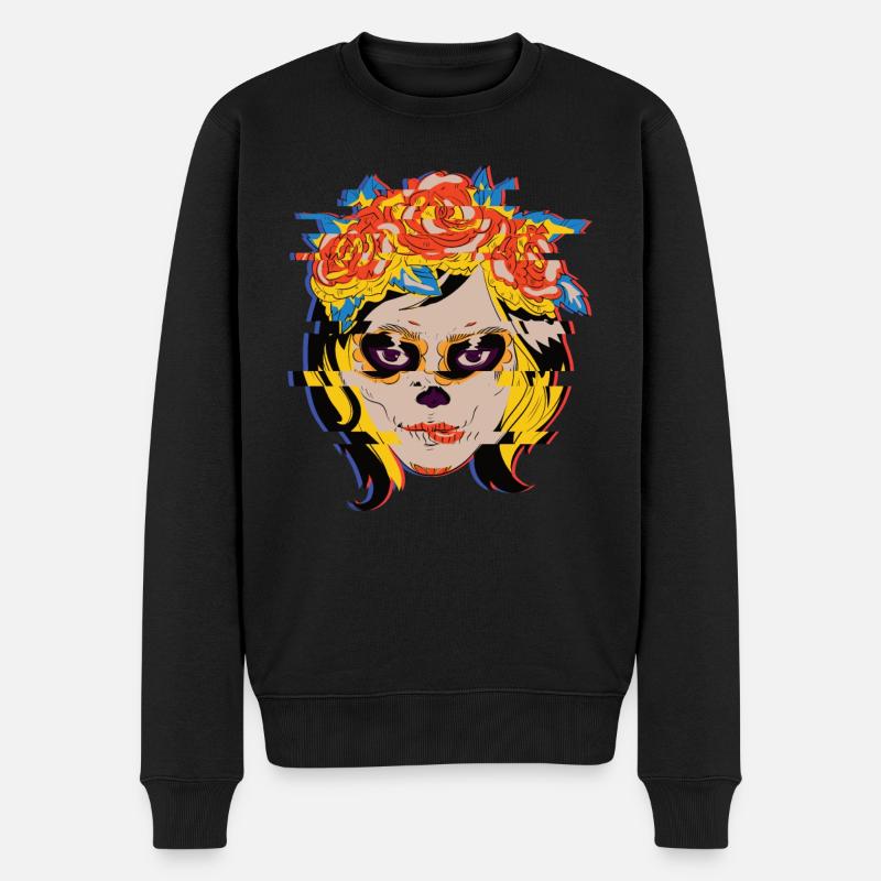 Day Of The Dead - Männer Premium Bio Pullover - Schwarz
