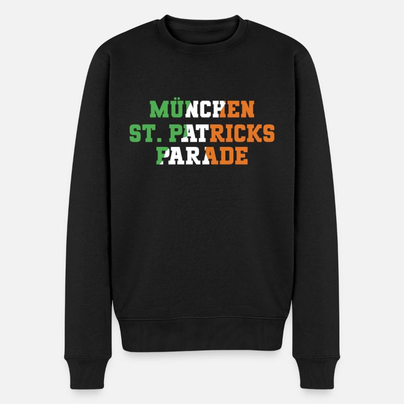 Sankt Patricks Day - Männer Premium Bio Pullover - Schwarz