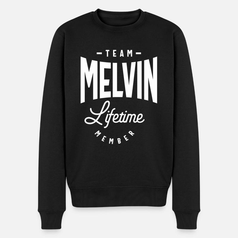 Nom personnalisé Melvin - Pull Premium bio Homme - noir