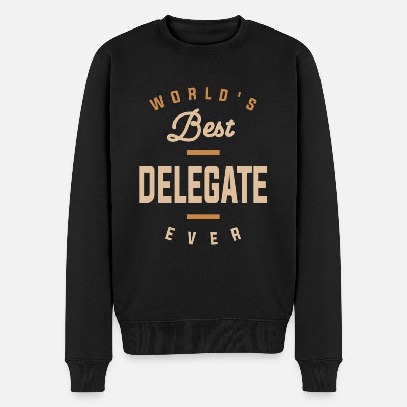 Delegate - Men's Premium Organic Jumper - black